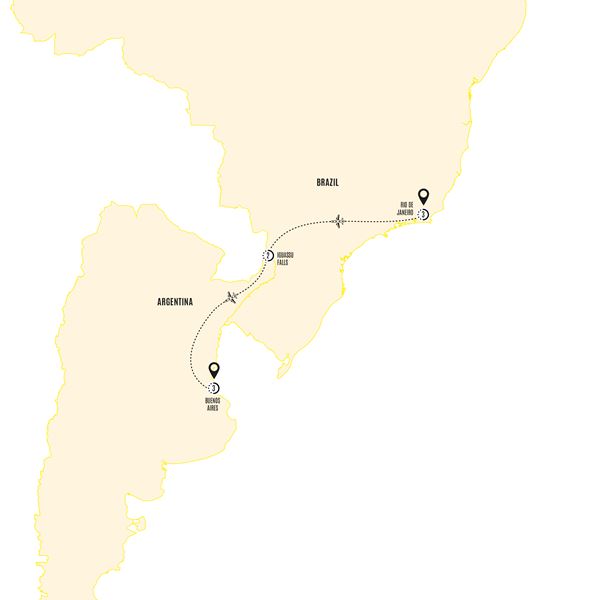 tourhub | Costsaver | South America Samba | VBARM19 | Route Map
