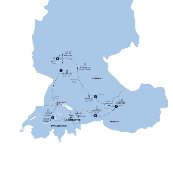 Winter Wonderland Itinerary Map