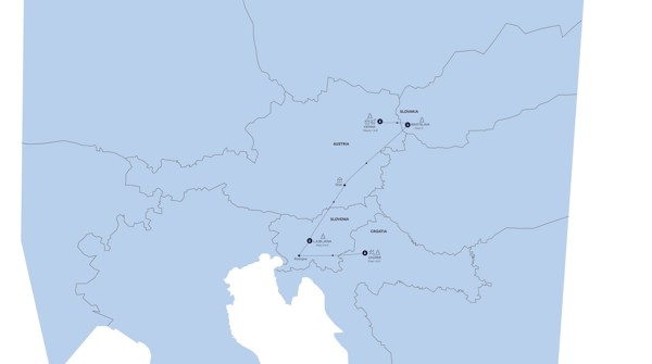 tourhub | Insight Vacations | Christmas Markets of Croatia, Slovenia & Austria - Classic Group, Winter | Tour Map