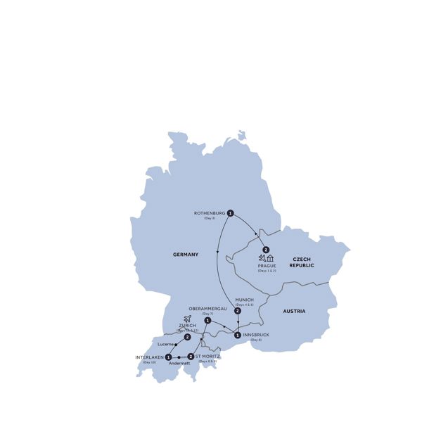 Map Of Oberammergau and Oktoberfest Bavarian Celebration 2022