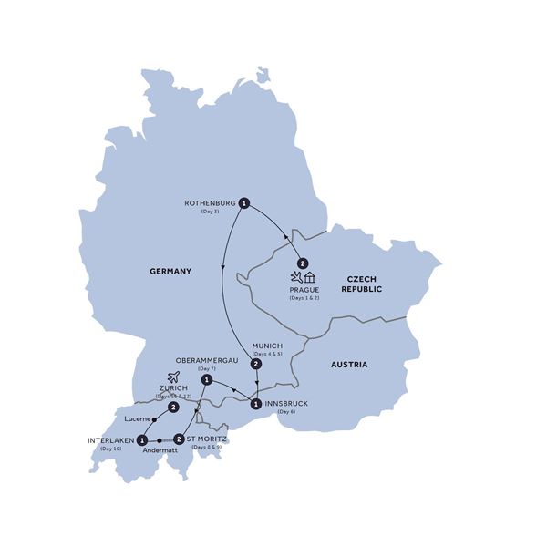 Map Of Oberammergau and Oktoberfest Bavarian Celebration 2022