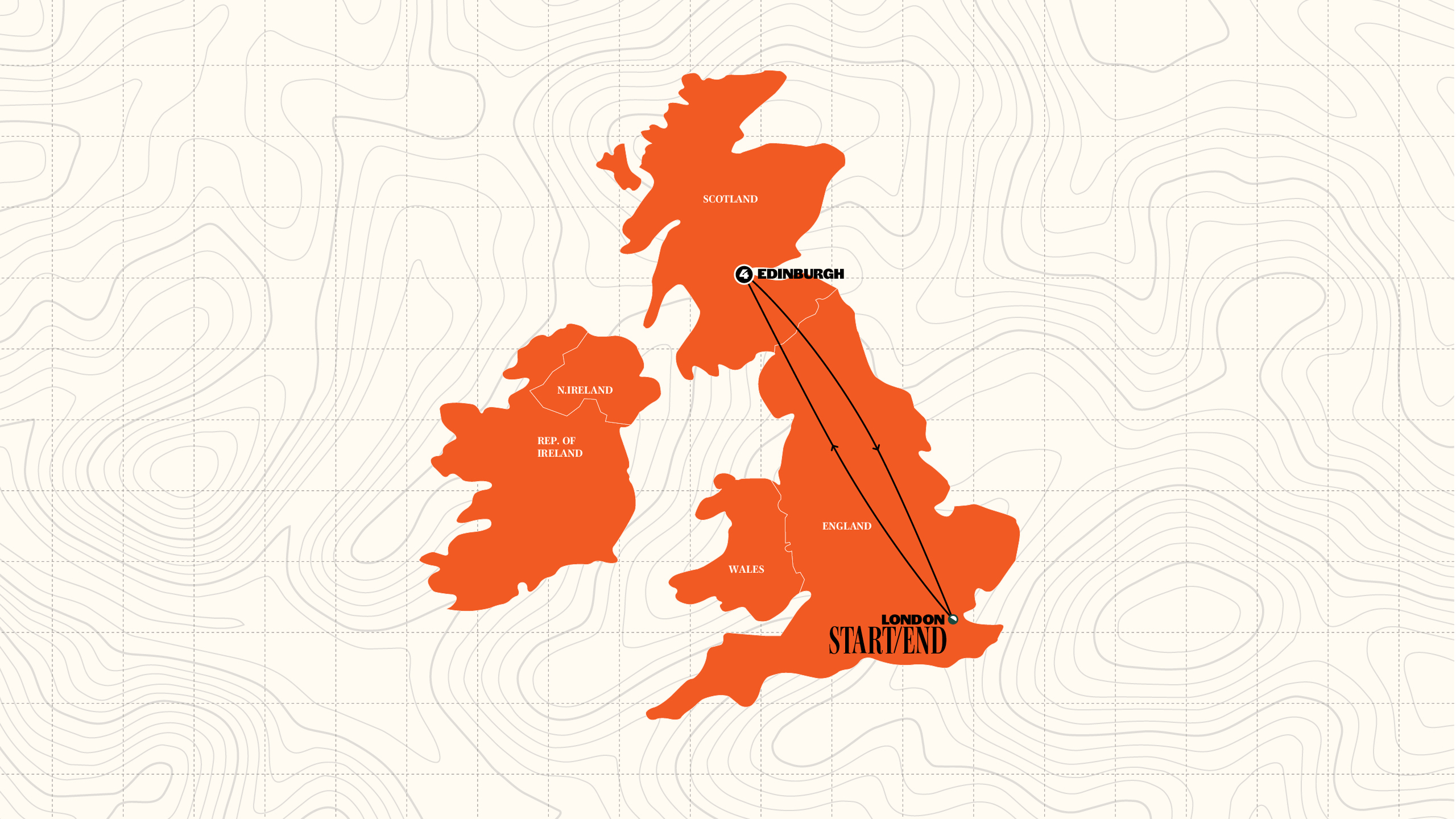 Map of Edinburgh for Hogmanay (NYE) | Start London | 2027/2028 from Contiki