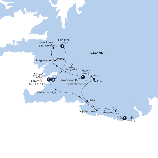 Scenic Iceland and the Northern Lights