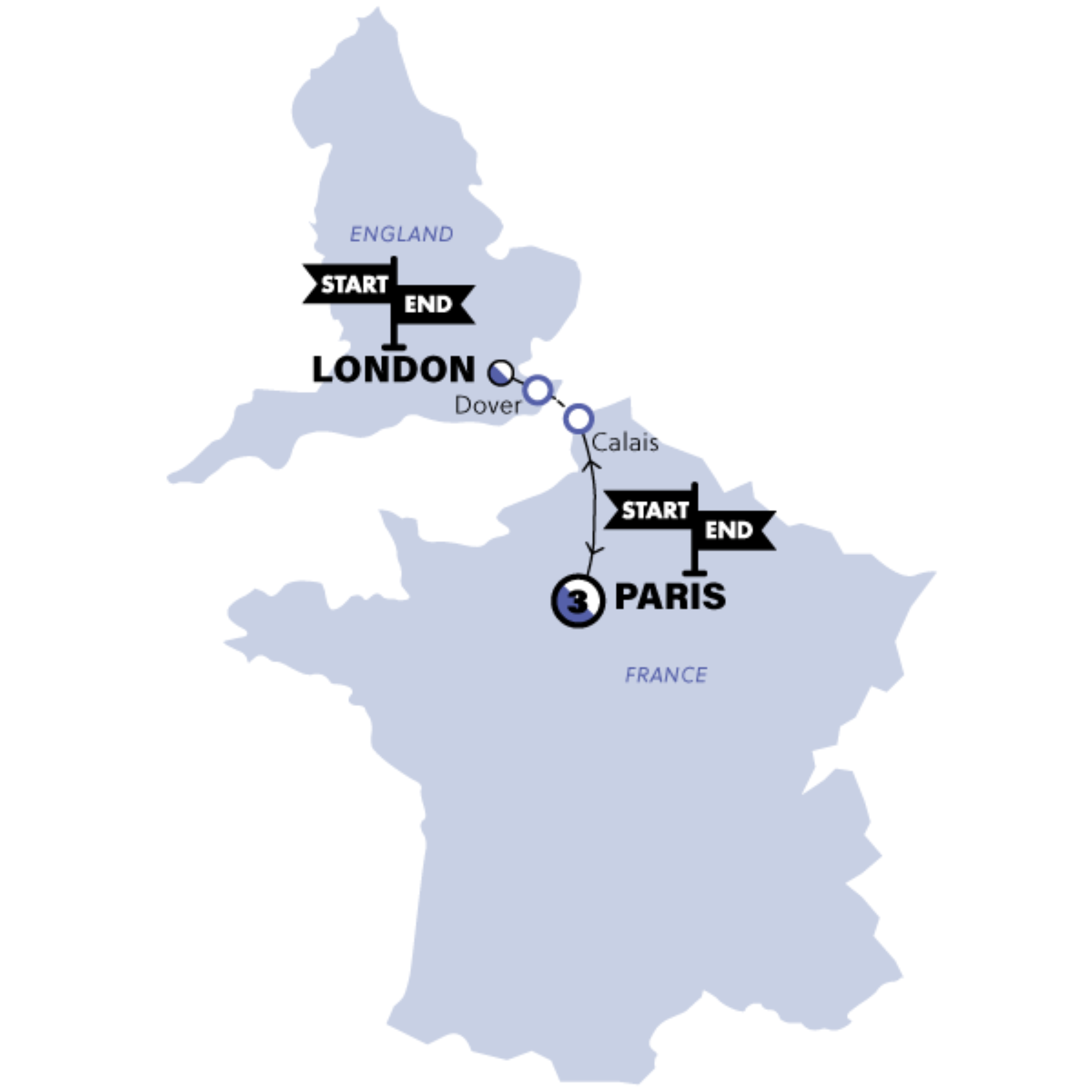 tourhub | Contiki | Paris for New Year | Tour Map