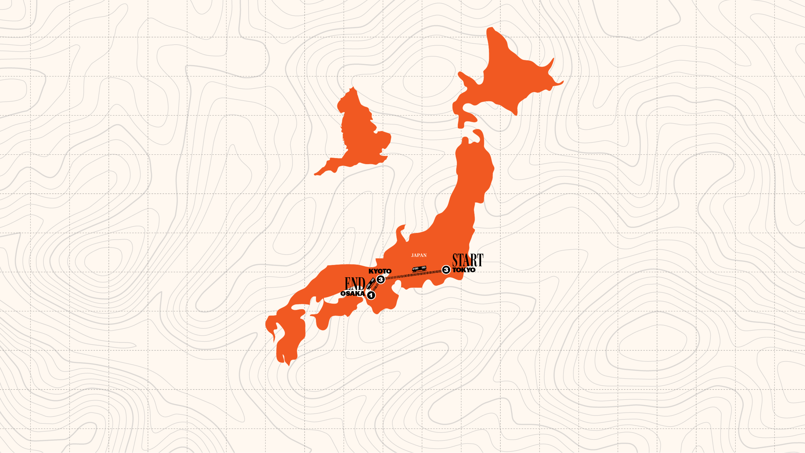 Map of Japan in a Week | 2027/2028 from Contiki
