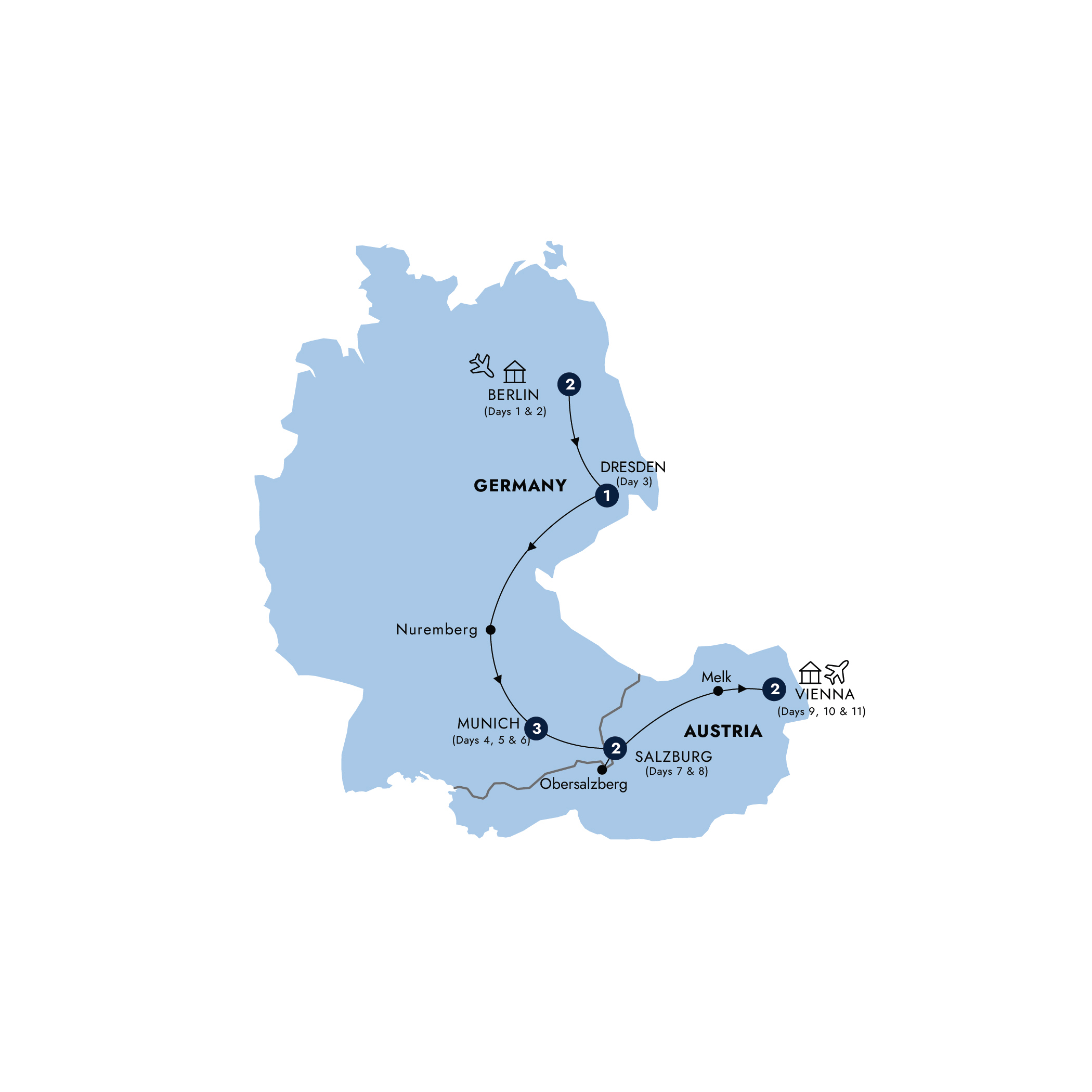 Oktoberfest Guided Tour Map