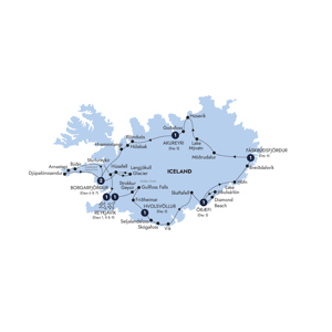Trip route map