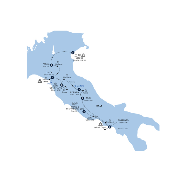 15-Nights Country Roads of Italy, a Women-Only Tour