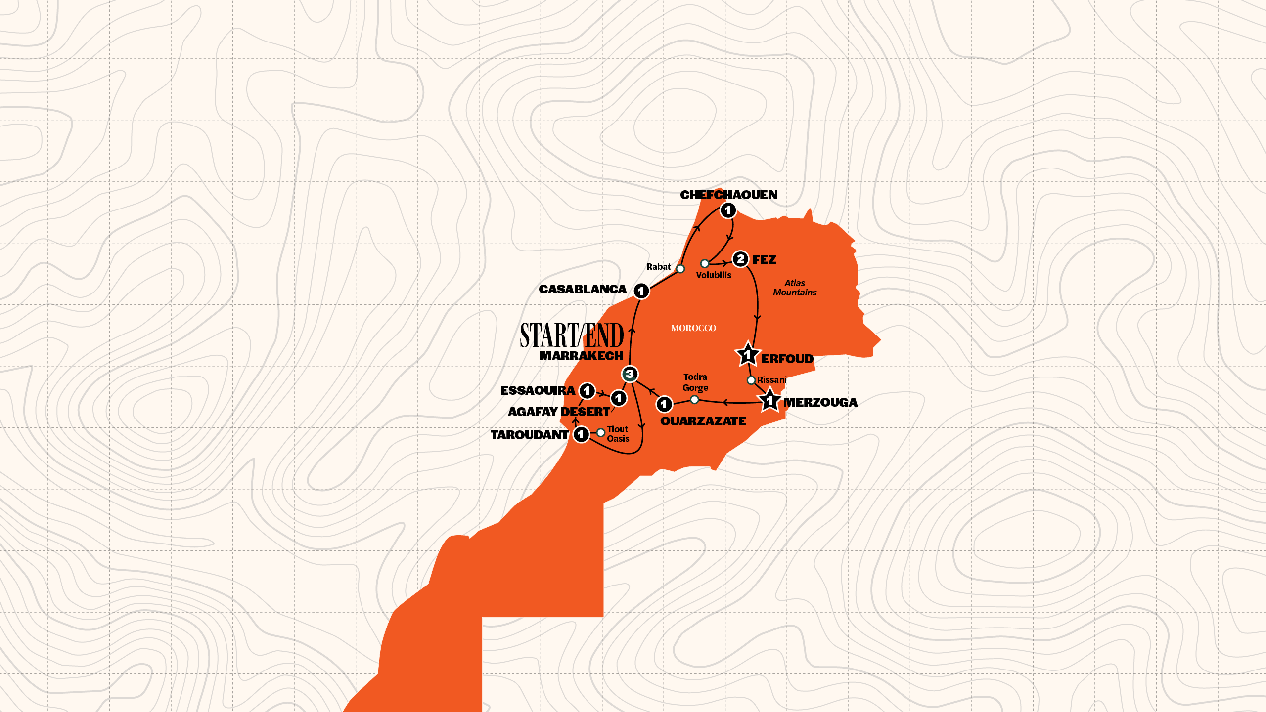 Map of Morocco Uncovered | Winter 2026/2027 from Contiki
