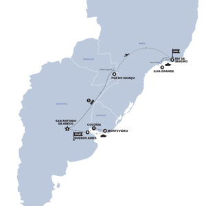 Trip route map