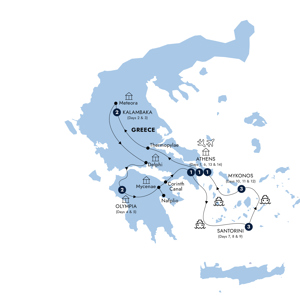 Trip route map
