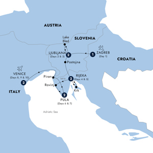 Trip route map