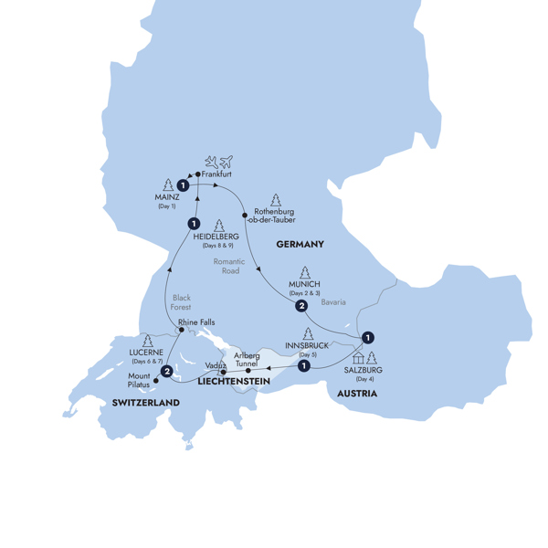 Winter Wonderland Itinerary Map
