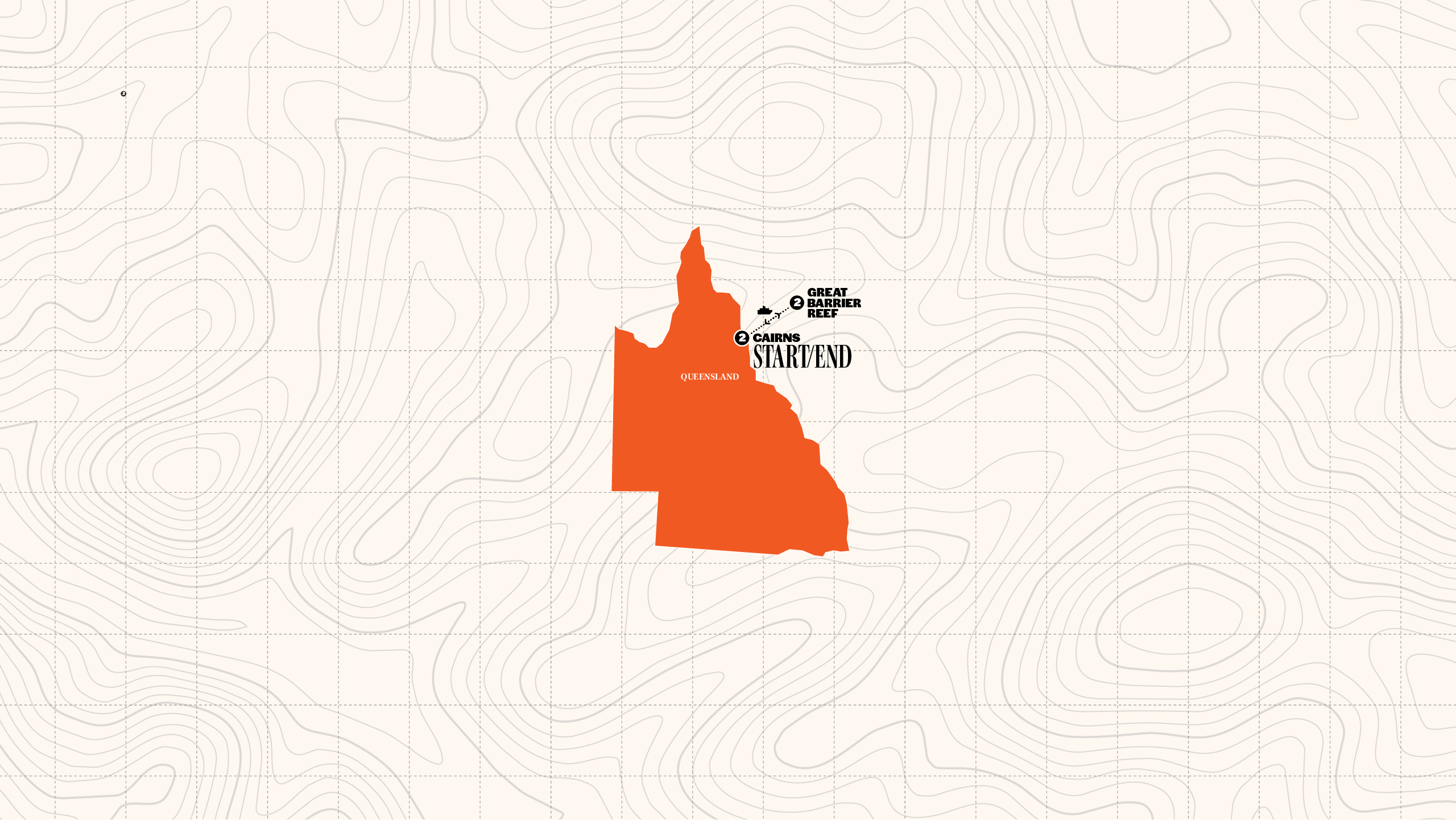 Map of Snorkel & Dive: Great Barrier Reef | Learn to Dive | 2026 - 2027 from Contiki