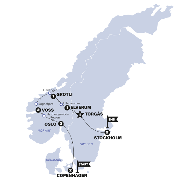 Scandivia Trip Map