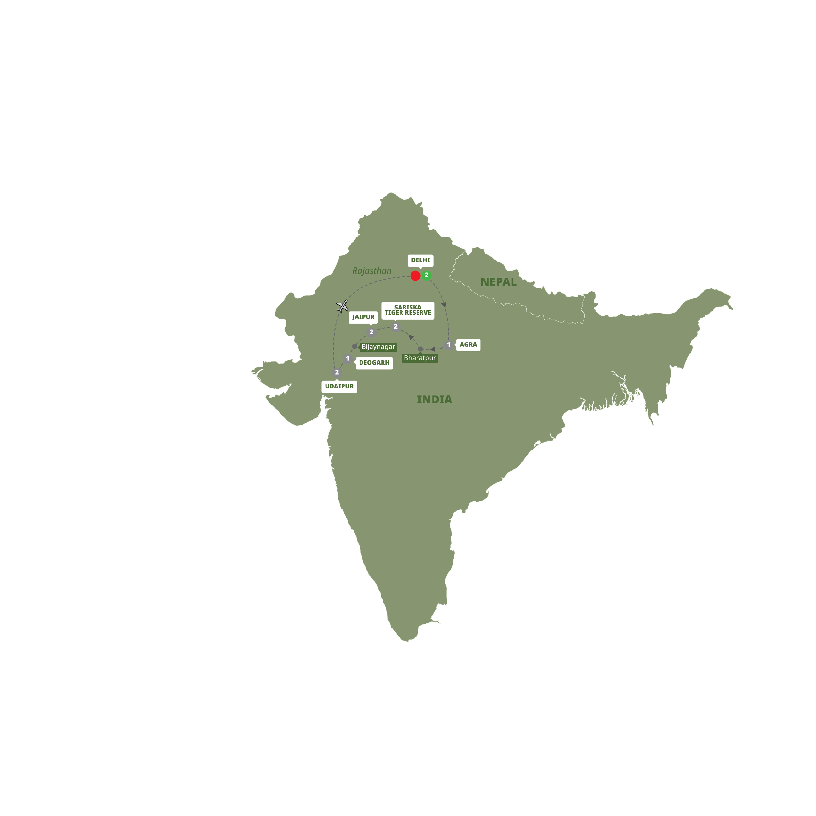 Map Classic India With Tiger Reserve Women Only Guided Tour XA515 27