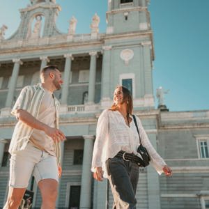 Travellers exploring the Royal Palace of Madrid on Contiki's Lisbon to Madrid Tour in Spain
