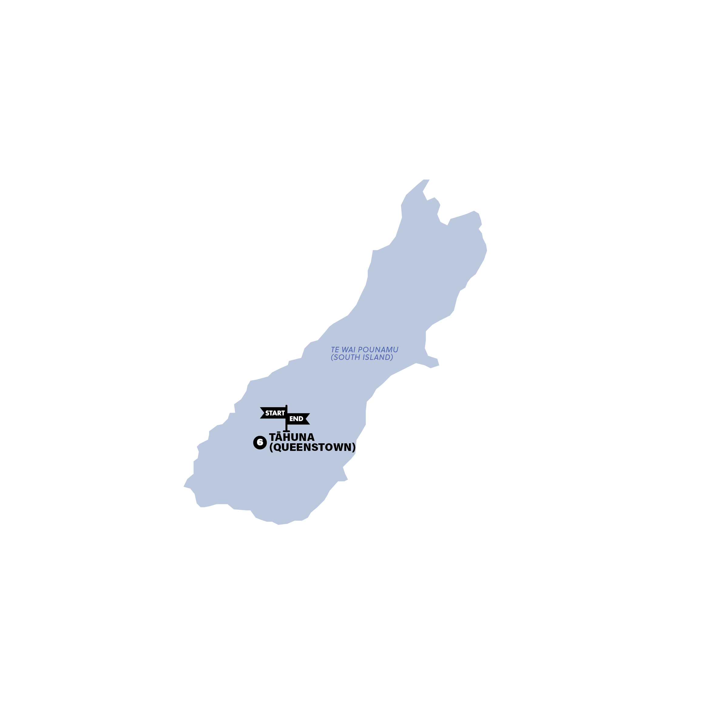 tourhub | Contiki | Ski New Zealand | Plus | 2025 | Tour Map