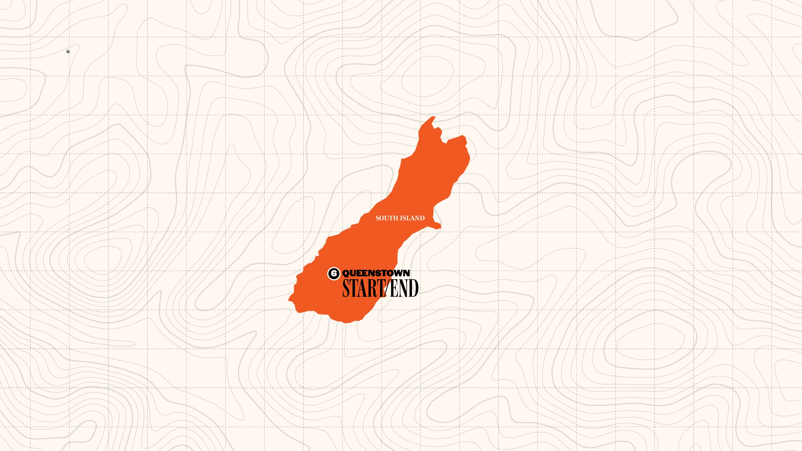 Map of Ski New Zealand | Hostels | 2028 from Contiki