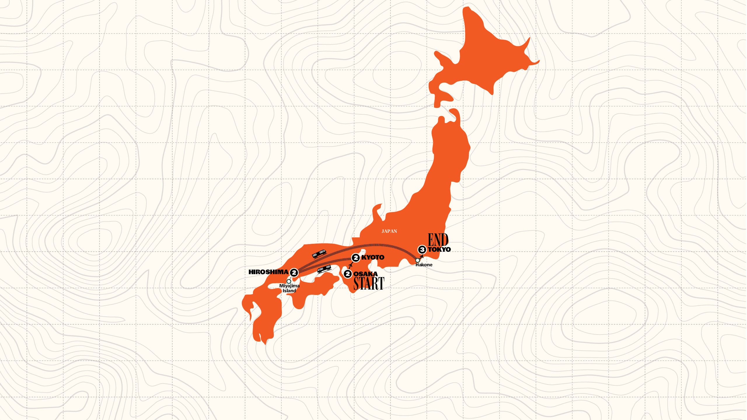 Map of Japan Winter Wonder | Classic | 2026-2027 from Contiki