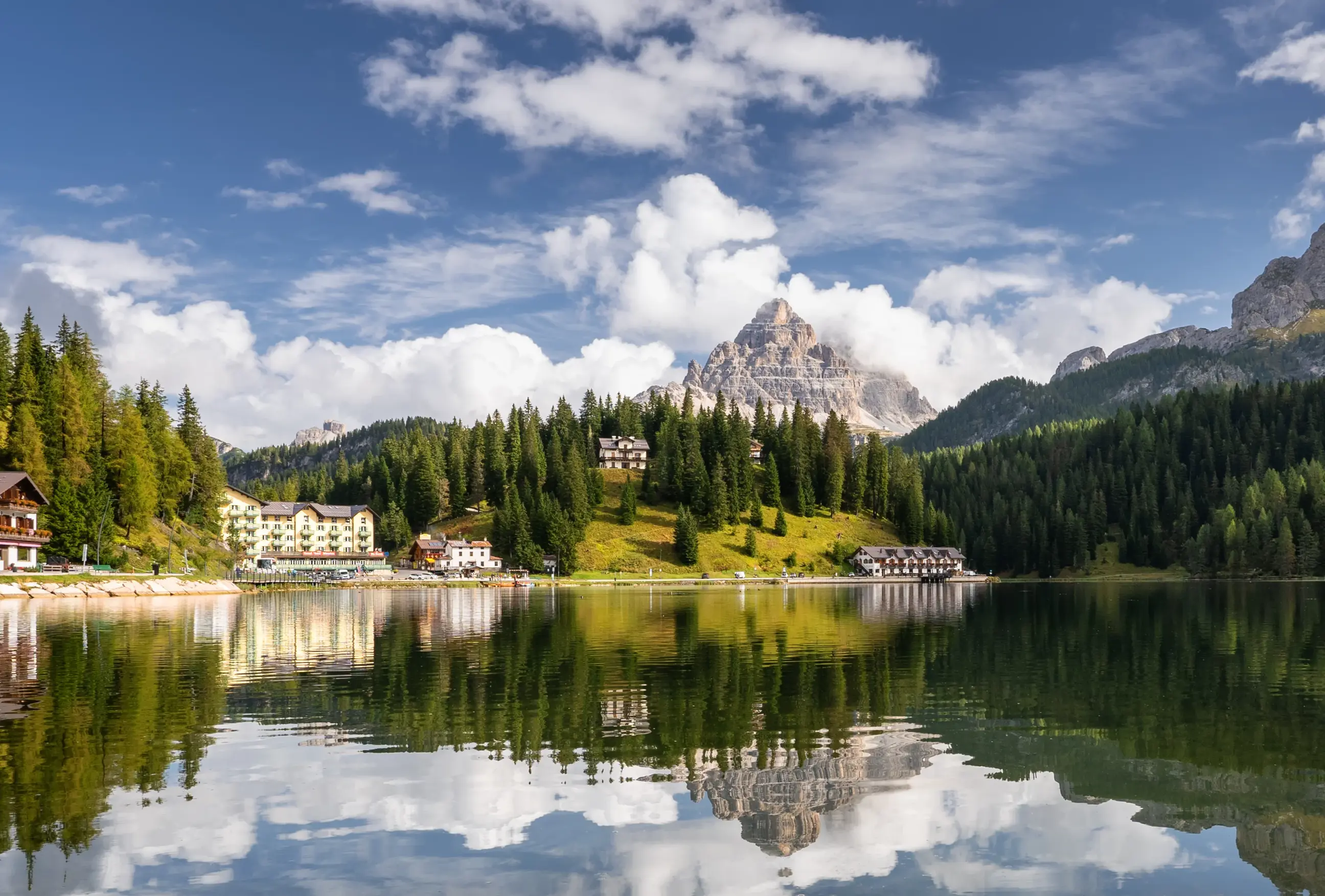 Lake Misurina Dolomite Mountains Belluno Italy