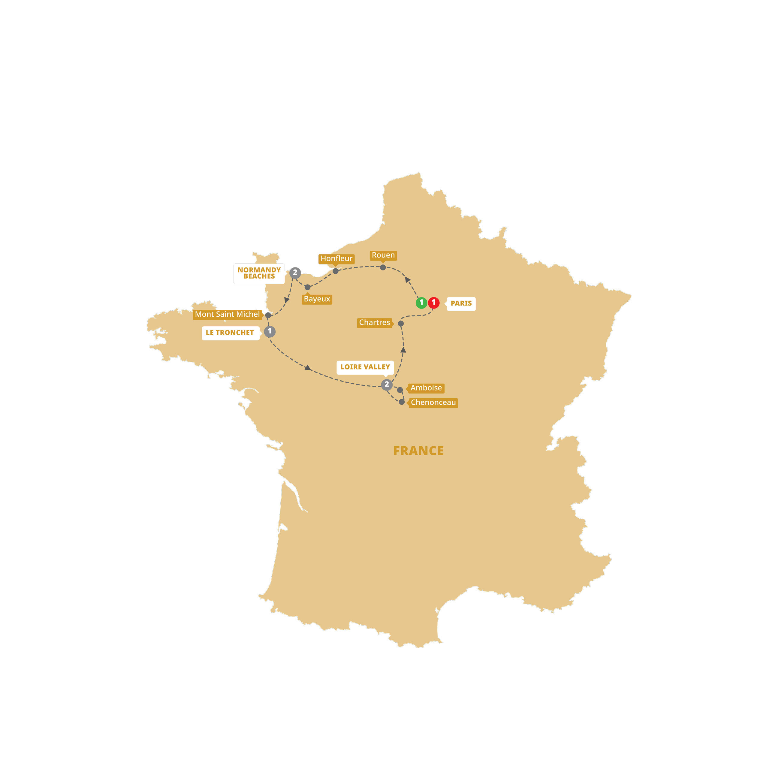 Treasures of France including Normandy