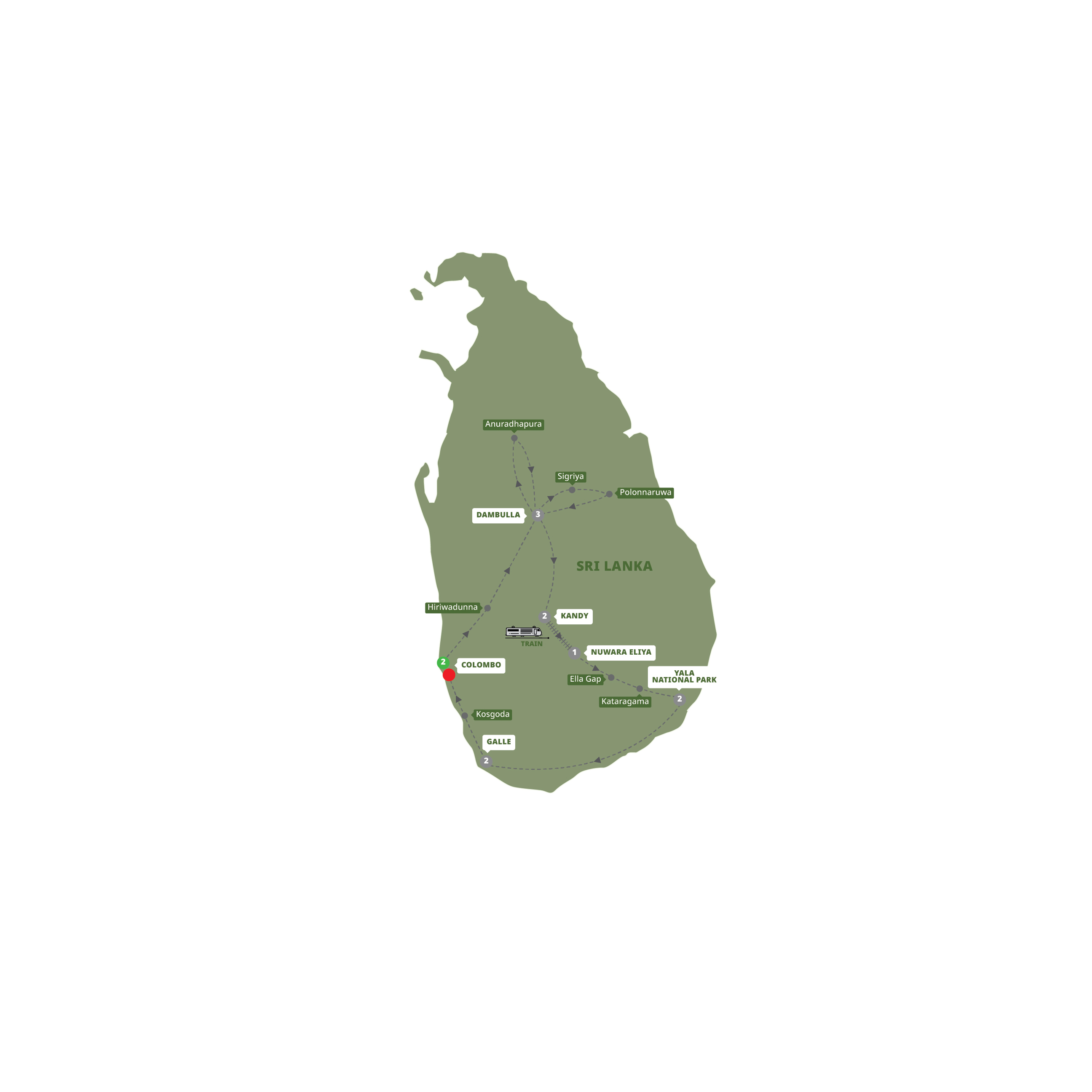 Map Wonders Of Sri Lanka Guided Tour A530 27