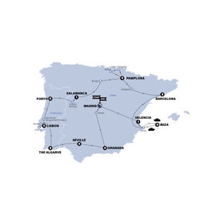 Trip route map