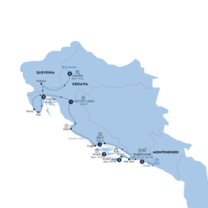 Trip route map