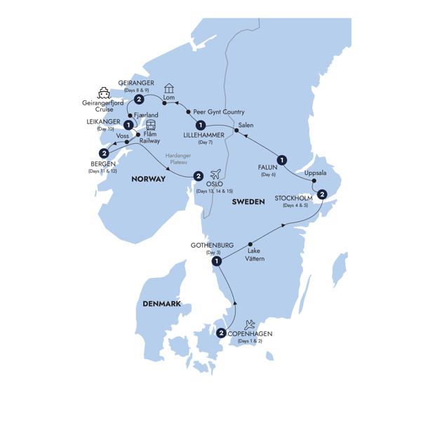 Spectacular Scandinavia and its Fjords Small Group