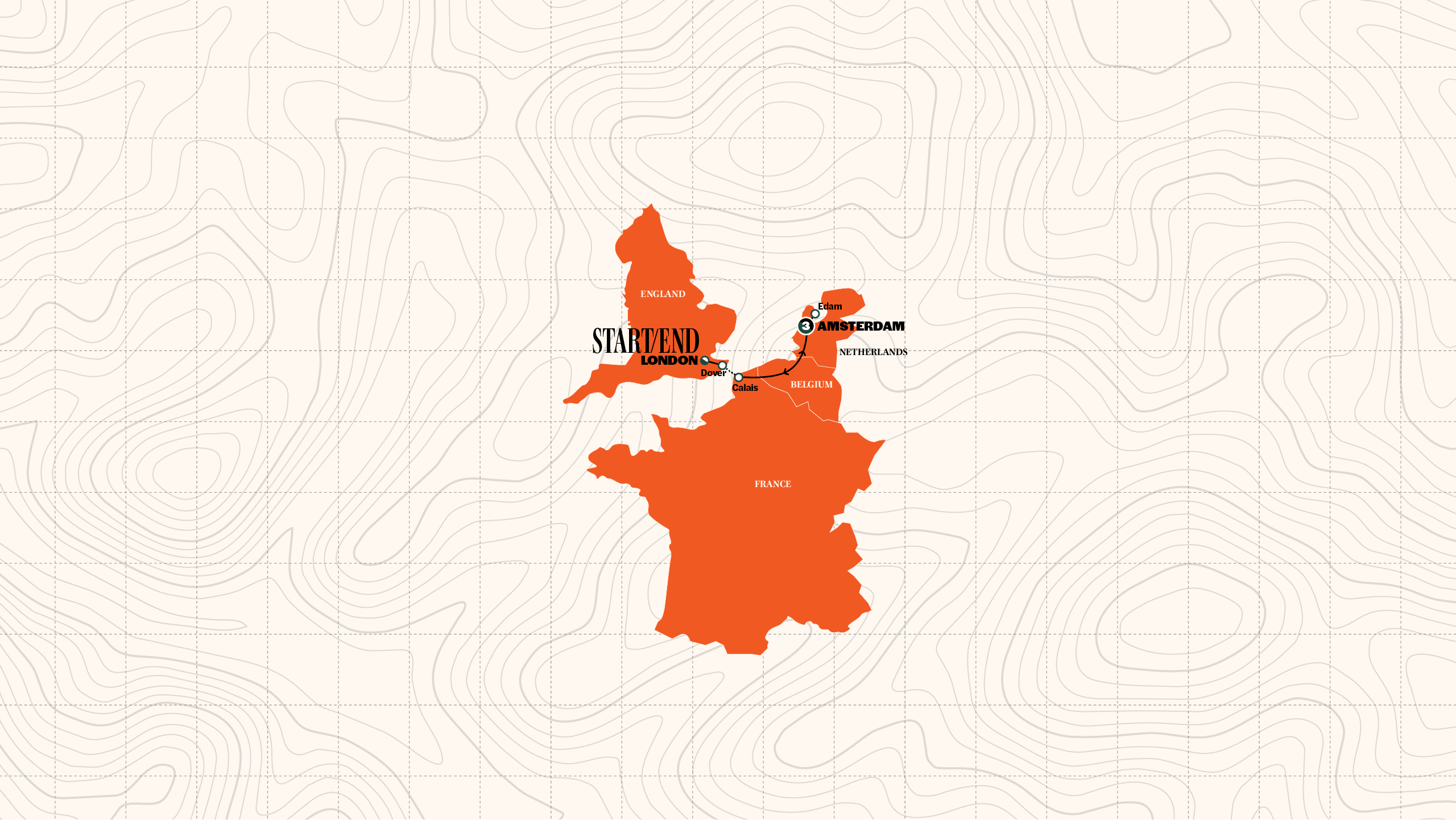 Map of Amsterdam for Christmas | 2026/2027 from Contiki