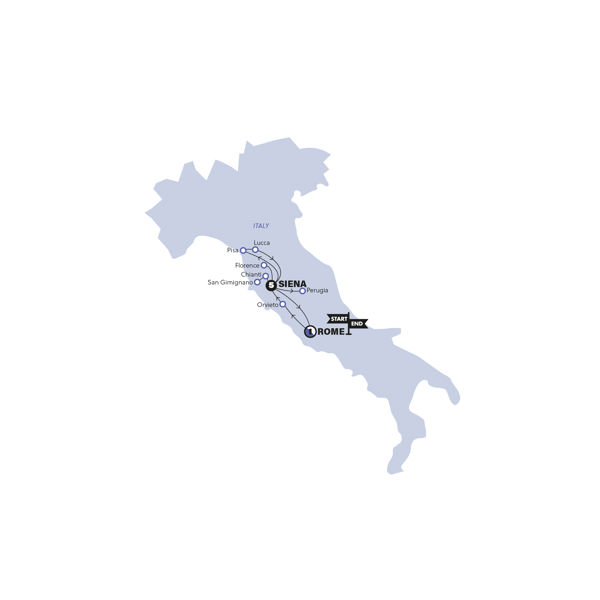 Tuscan Escape Trip Map