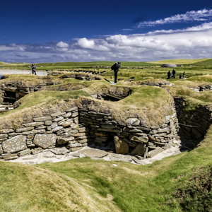 View of Skara Brae Orkney Islands