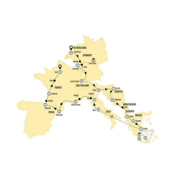 European Discoverer With 3Day Aegean Cruise Moderate C