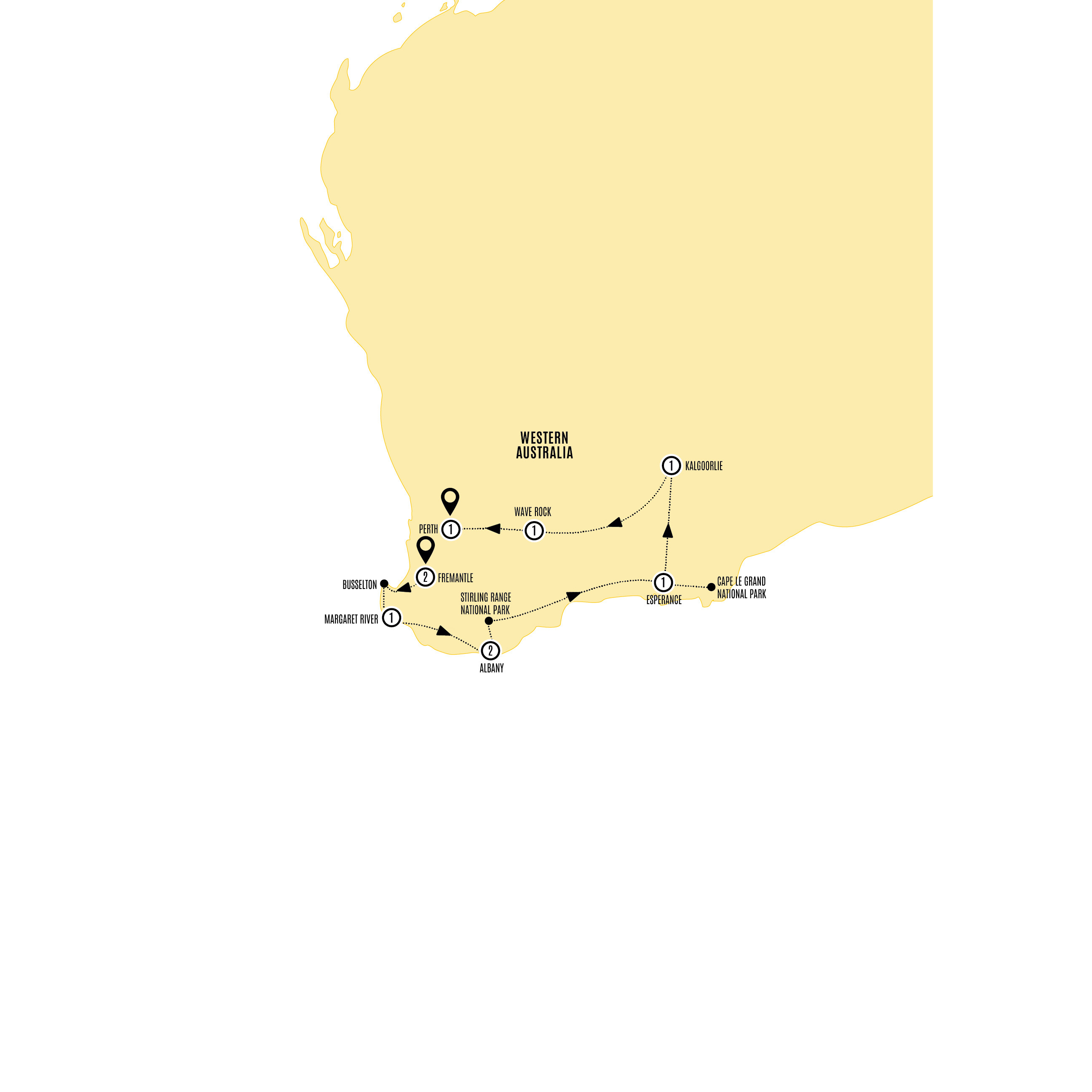 Map of South Western Escape (2027) from Costsaver