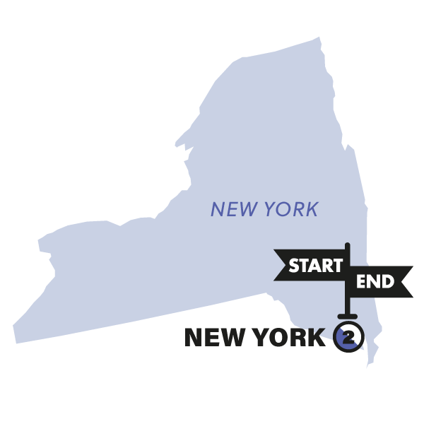 tourhub | Contiki | New York Explorer 3 Days (Jan 2025 - Nov 2025) | Tour Map