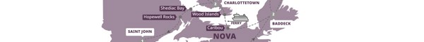 tourhub | Trafalgar | Enchanting Canadian Maritimes | Tour Map